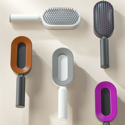 LuxeGlow™ Self Cleaning Hair Brush For Women